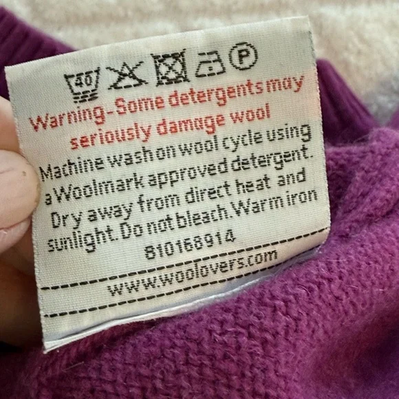 Woolovers Women's Pink Crew Neck Sweater - Picture 4 of 9